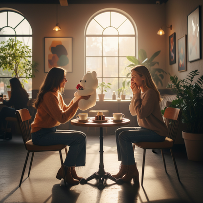 Kawaii Teddy Bear with Roses Plush Toy Soft Bear Stuffed Doll Romantic Gift for Lover Home Decor Valentine's Day Gifts for Girls